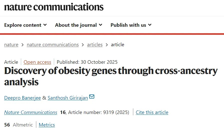 Nat Commun | 83.9万人多祖先队列研究揭示肥胖遗传机制多样性，发现5个新肥胖风险基因