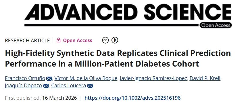 【Advanced Science】西班牙研究学者发文：糖尿病临床研究有前景的途径